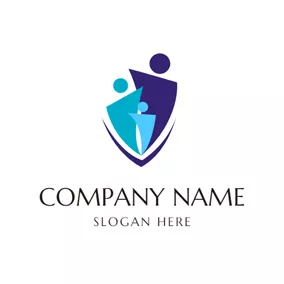 Non-profit Logo Abstract and Close Family logo design