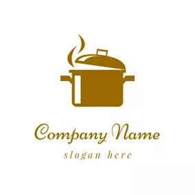 Recipe Logo Brown Rice Cooker logo design