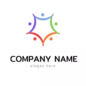 Logótipo De ONG Colorful People Harmony Logo logo design