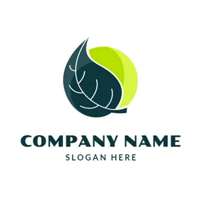 Logotipo De Agricultura Crescent and Organic Leaf logo design