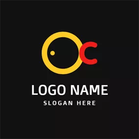 モノグラムロゴ Cute Letter O and C Monogram logo design