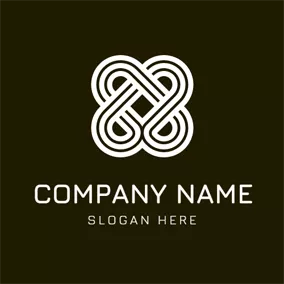 Application Logo Double Number Eight logo design