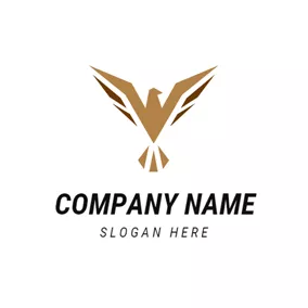 ソフトウェア＆アプリロゴ Flying Brown Eagle logo design