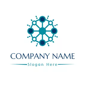 Webseiten & Blog-Logo Green Contact Network logo design