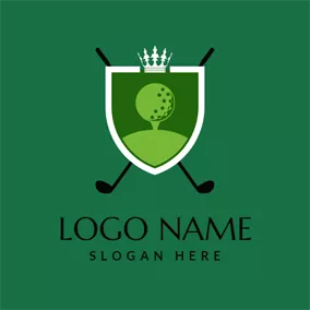 社团 & 俱乐部Logo Green Golf Club logo design