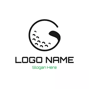 レターロゴ Letter G and Golf logo design