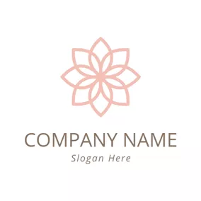 Pink Logo Light Pink Flower logo design