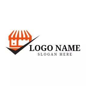 Buy Logo Orange Shopping Center logo design