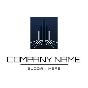 Investor Logo Simple Lines High Building logo design