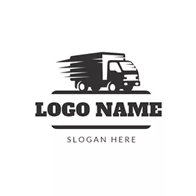 Food Truck Logo Truck Speed and Express logo design