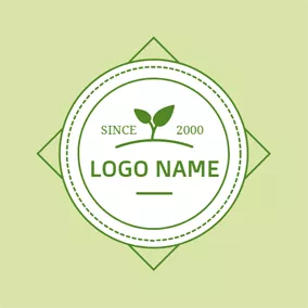 农业Logo Vivifying Green Sprout logo design