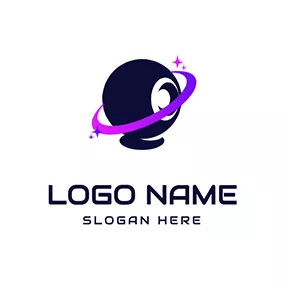 科學 & 技術Logo Webcam 3D Ribbon Rotate logo design