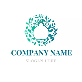 时尚 & 美容 Logo White and Green Perfume logo design