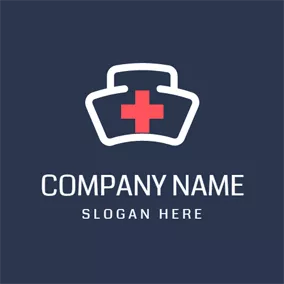 Crossed Logo White Medical Box logo design