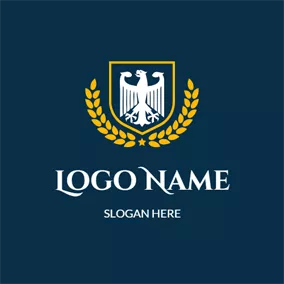 Government Logo Yellow Branch and Badge logo design