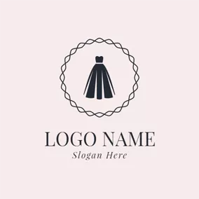 Clothing Brand Logo Beautiful Black Dress logo design