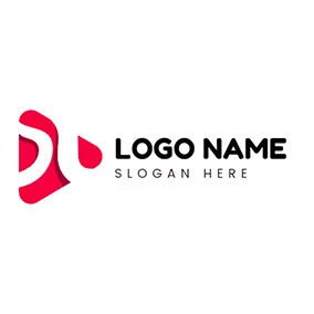Play Logo 3D Abstract Music Advertising logo design