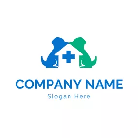 Dog Logo Pet Hospital and Dog logo design