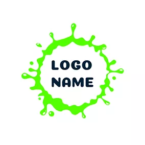 藝術 & 娛樂Logo Simple Rounded Slime Decoration logo design
