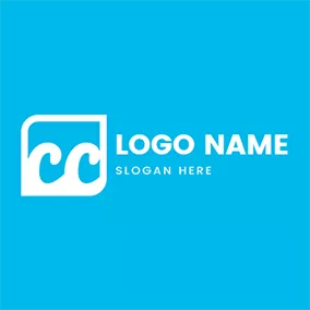 Logótipo De Letra Shape Wave Letter C C logo design