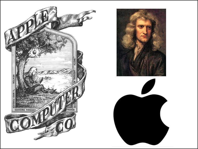 Isaac Newton Apple Logo