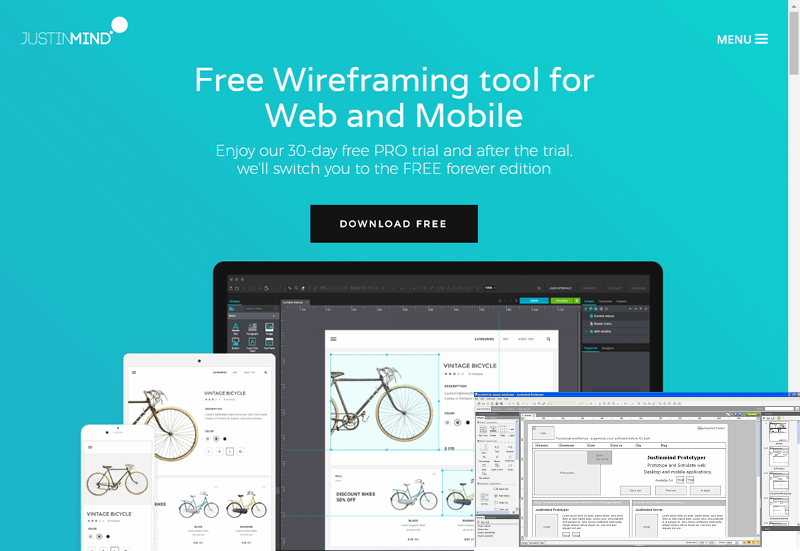 JustInMind Free Wireframe