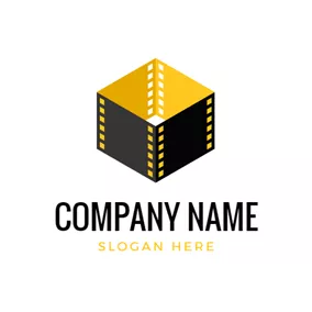 Photography Logo 3D Box and Film logo design