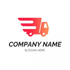 Gradient Logo Abstract and Simple Truck logo design