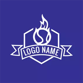 Rectangle Logo Abstract Badge and Softball logo design