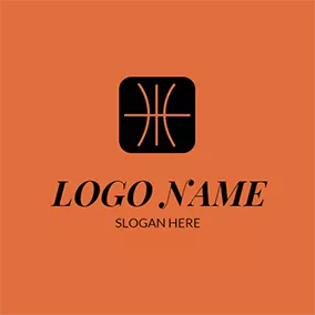 Logo Du Basket-ball Abstract Black Basketball Icon logo design