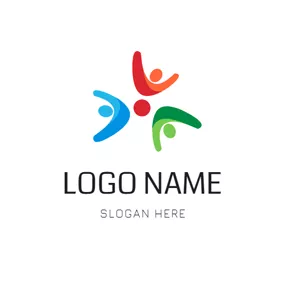Verband Logo Abstract Colorful People logo design