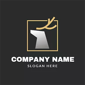 Stag Logo Abstract Deer Head Icon logo design