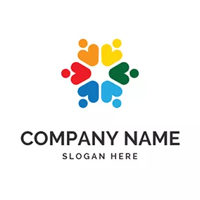 People Logo Abstract Employees logo design