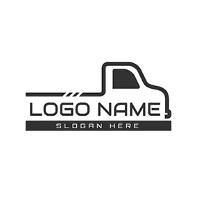 pickup truck logo design