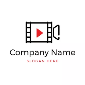 图片logo Abstract Video Camera and Film logo design
