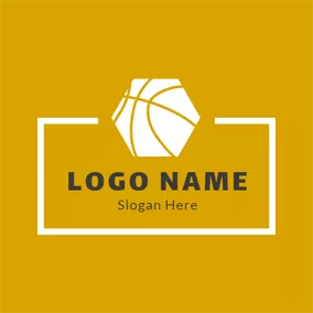 Logo Du Basket-ball Abstract White Basketball logo design
