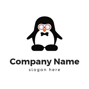 Comics Logo Adorable Cartoon Penguin Toy logo design