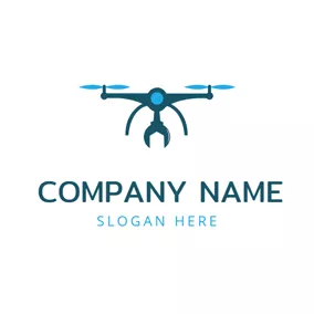 Air Logo Atrovirens Drone Icon logo design