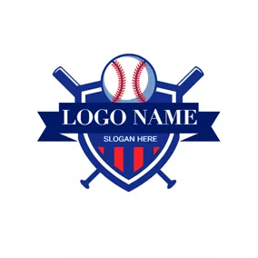 Logótipo De Softebol Badge and Softball logo design