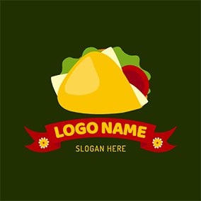 Drawing Logo Banner Design Delicious Taco logo design