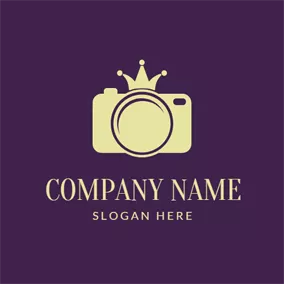 图片logo Beige Crown and Camera logo design