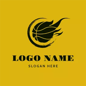 Símbolo de design de logotipo de basquete de respingos de água
