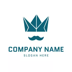 クラウンのロゴ Blue Beard and Crown logo design