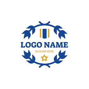 星のロゴ Branch Star Flag Championship logo design