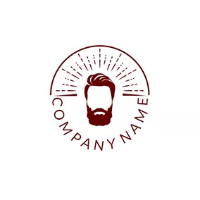 Logotipo Hípster Brown and White Hipster logo design