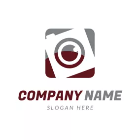 图片logo Camera Lens and Camera logo design