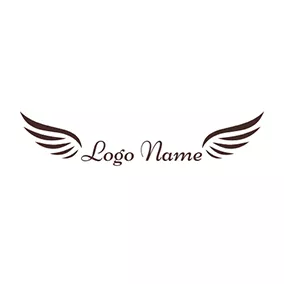エレメントロゴ Chocolate Angel Wing logo design