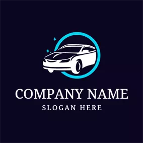 洗车logo Clean White Auto and Car Wash logo design