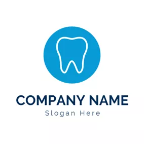 Kreisförmiges Logo Clean White Teeth logo design