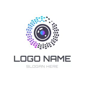 图片logo Colorful Aperture and Camera logo design